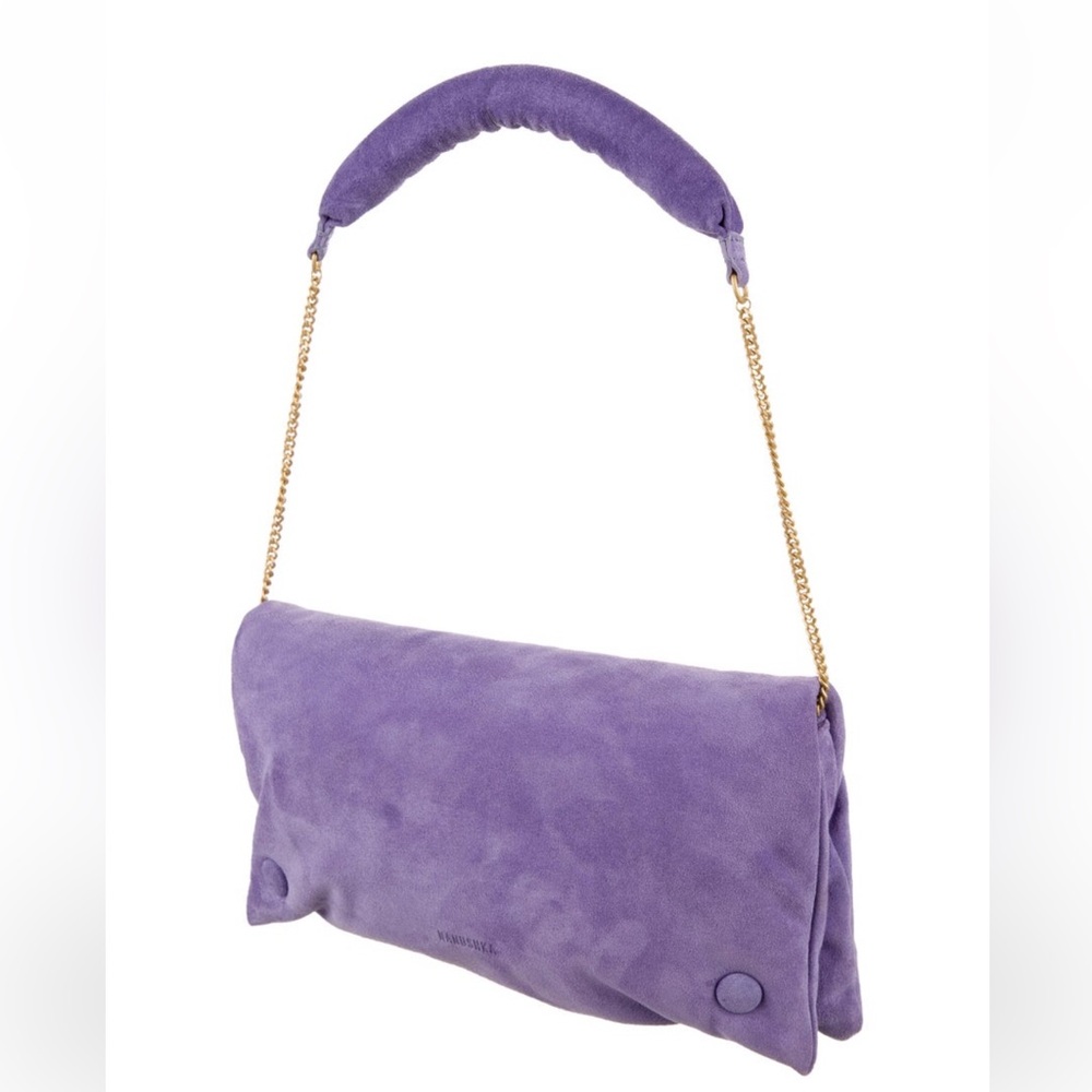 Nanushka Suede Baguette Shoulder Bag NWOT